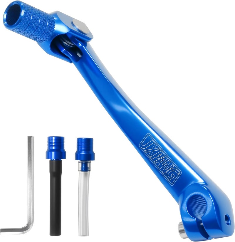 JXPANG Folding Gear Shifter Lever, Aluminum Dirt Bike Parts,Compatible with 50cc-125cc CRF50 XR50 SSR110 SSR125 WR200R Taotao ATA KAYO Xmotor Coolster Probike Pitster Pro Roketa Baja Pit Dirt Bike (Blue) - Image 1